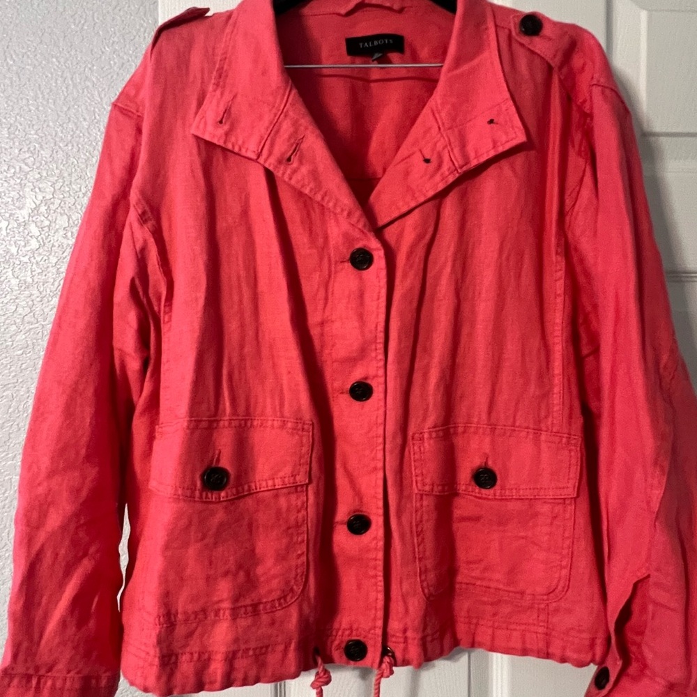 Talbots Coral Top XL